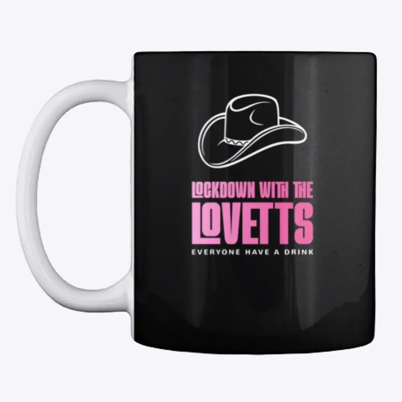 Lockdown with the Lovett's mug Pink