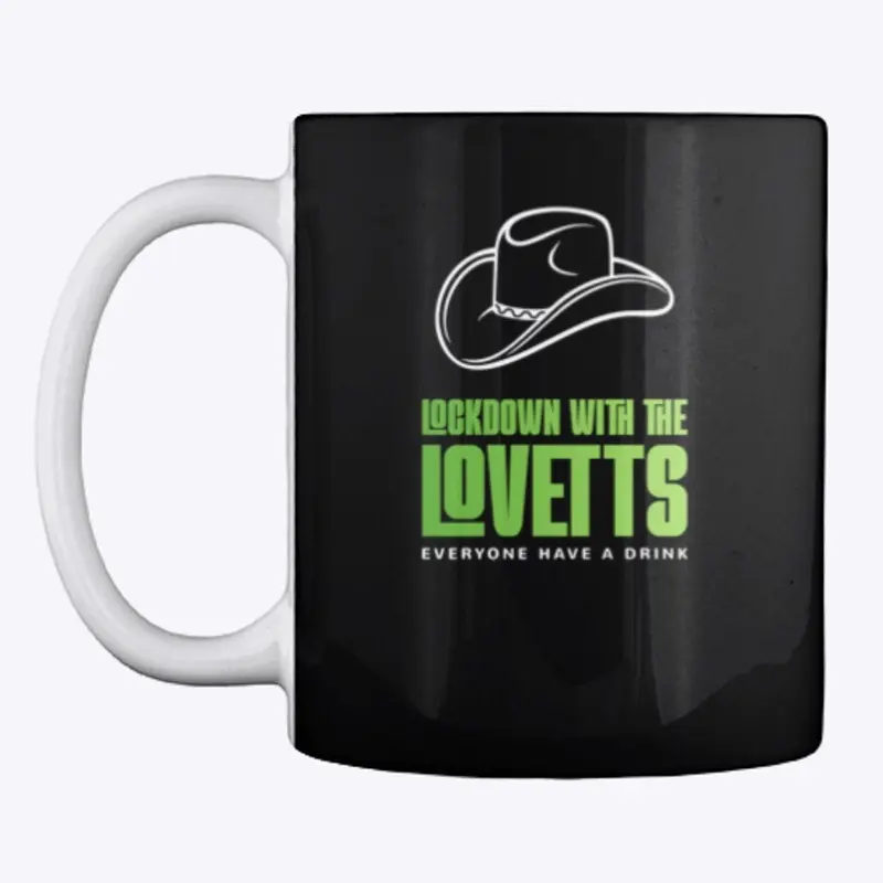 Lockdown with the Lovett's mug green